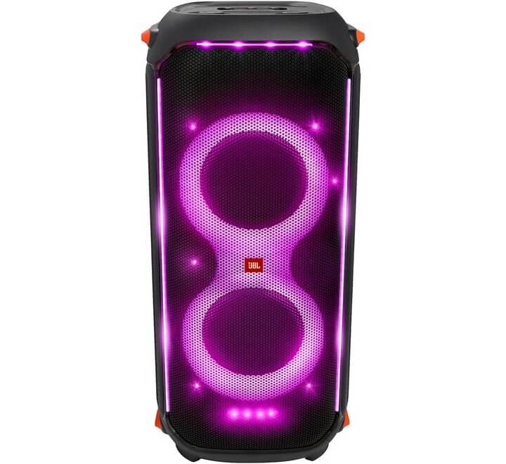 JBL PartyBox 710 -Party Speaker with Powerful Sound Built-in Lights and Extra Deep Bass IPX4 Splash Proof App/Bluetooth Connectivity Made for Everywhere with a Handle and Built-in Wheels(PARTYBOX710N)